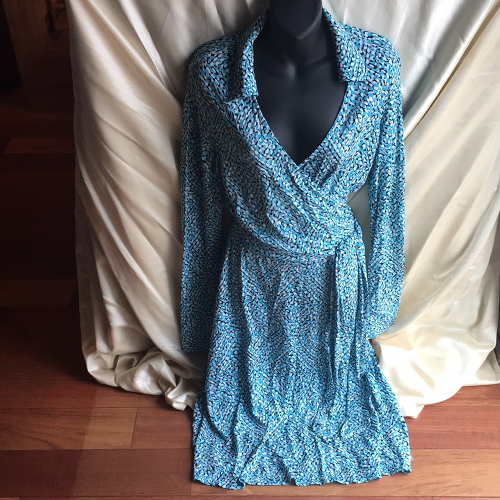 Faux wrap dress